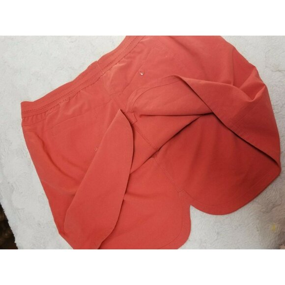 Mountain Hardwear Womens Medium Right Bank Skirt UPF 50 Snap Pockets Orange - Picture 3 of 8